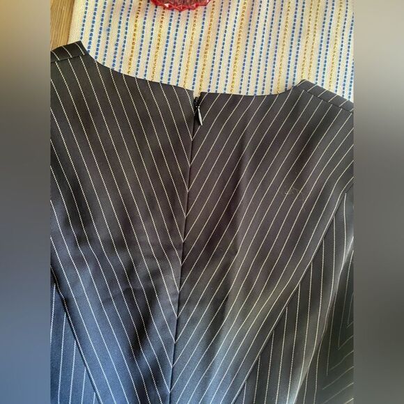 ALTUZARRA Dress Womens Size 40 Black/white Wool Knit Sleeveless V Neck - Picture 11 of 11